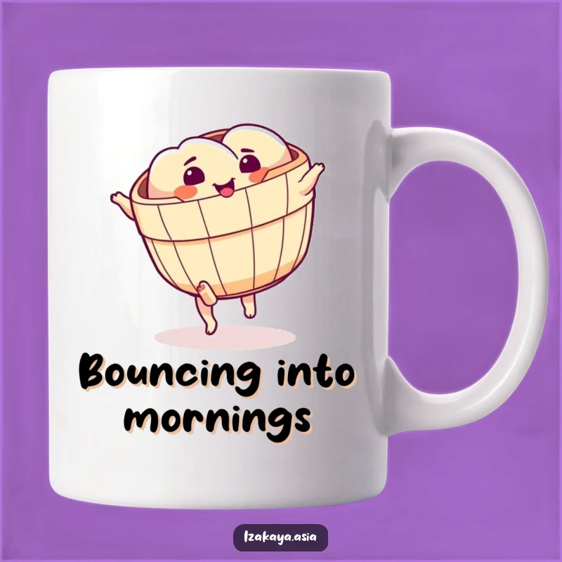 Funny Dim Sum Cartwheel Mug - Hilarious Foodie Gift for Basket Lover's Laughs