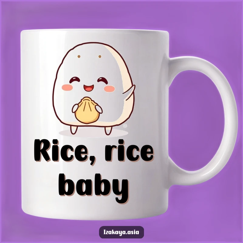 Funny Onigiri Dumpling Mug - Hilarious Japanese Food Gift for Playful Fun