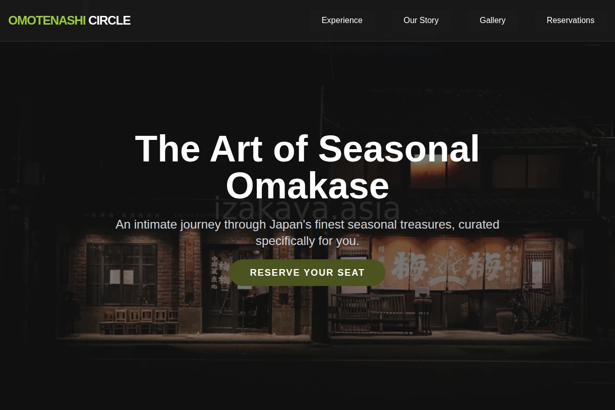 Omakase Japanese Food