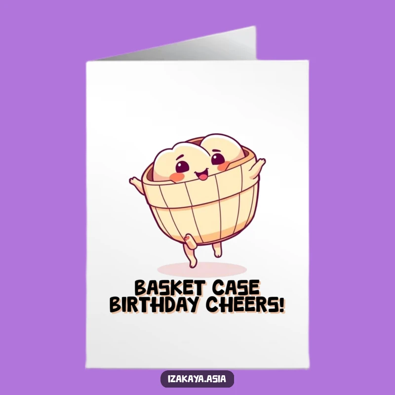 Free Printable Dim Sum Cartwheel Birthday Card - Funny Foodie Downloadable Gift