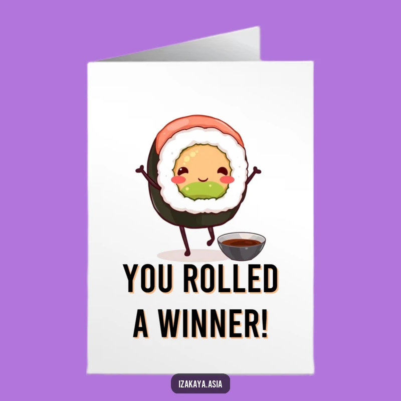 Free Printable Sushi Congratulations Card - Hilarious Downloadable Gift For Any Occasion