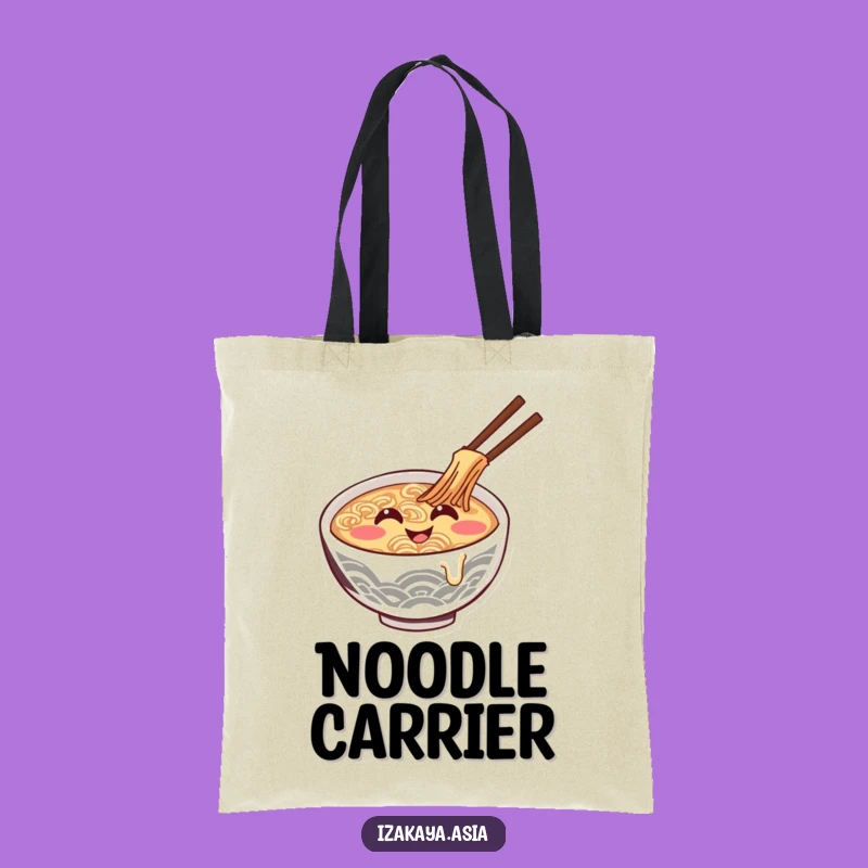 Funny Ramen Bowl Tote Bag - Carry Your Laughs with Hilarious Noodle Style