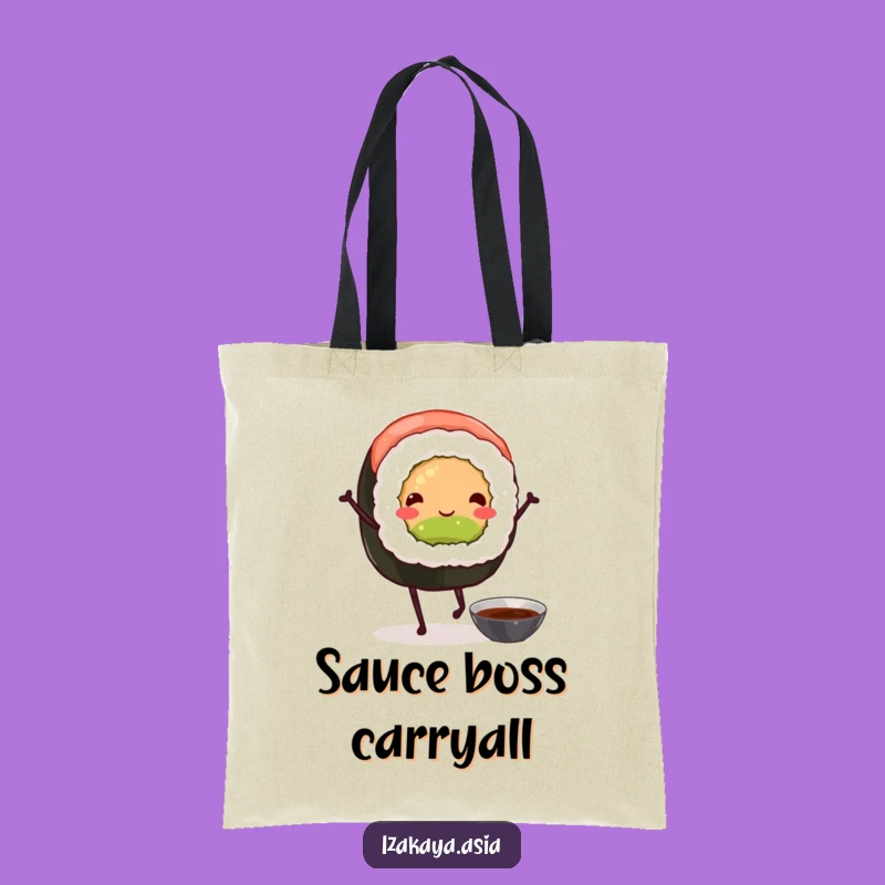 Funny Sushi Roll Tote Bag - Carry Your Laughs in Style, Hilarious Gift